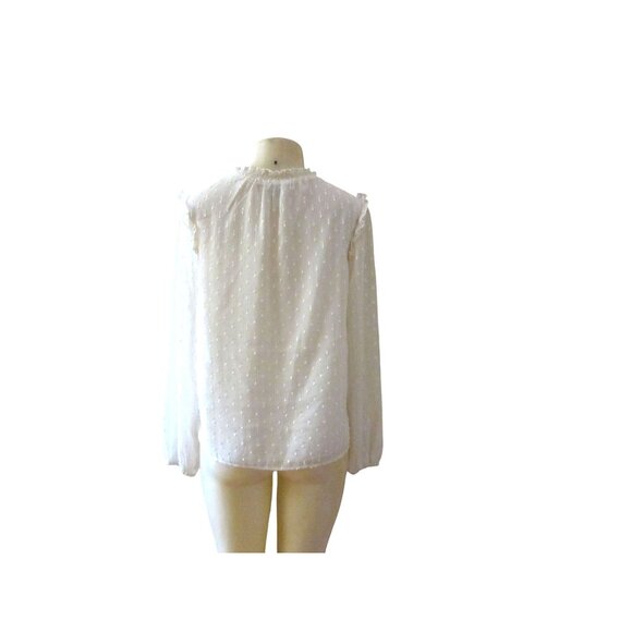 Sanctuary Grunge Girl Off White Smocked Blouse Size S - Picture 5 of 7